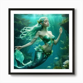 Mermaid 2 Art Print