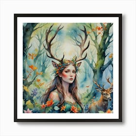 Forest Fairy Art Print