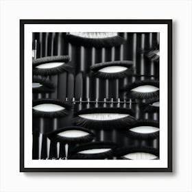 Black Eyelashes Art Print