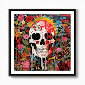 Day Of The Dead Skull 15 Art Print