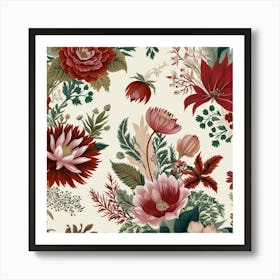 Floral Pattern 7 Art Print