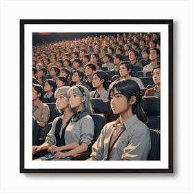 WATCHING THEATRE SHOW Art Print