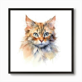 Lambkin Cat Portrait Art Print