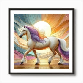 Horse In The Sun Art Print