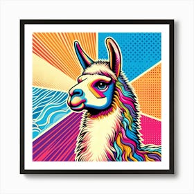 Pop Llama 1 Art Print