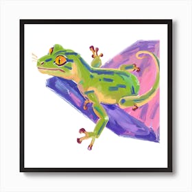 Gecko Lizard 01 Art Print