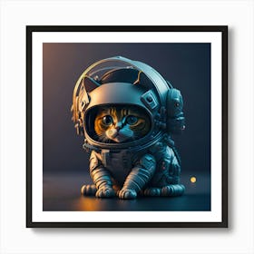 Cat Astronaut (16) Art Print