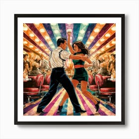 Pulp Fiction Dance 1 Art Print