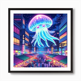 Night Market Vibes Art Print