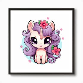 Cute Unicorn 230 Art Print