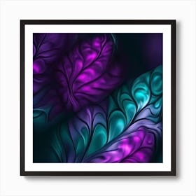 Abstract Leaves Art Print