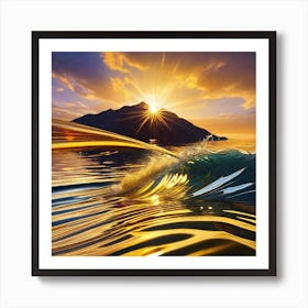 Golden Sunset 1 Art Print