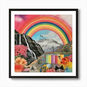 Rainbow Collage 4 Poster