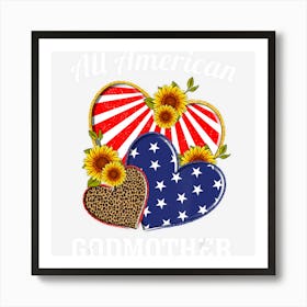 Trending Leopard Hearts All American Godmother Art Print