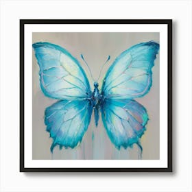 Blue Butterfly 3 Art Print