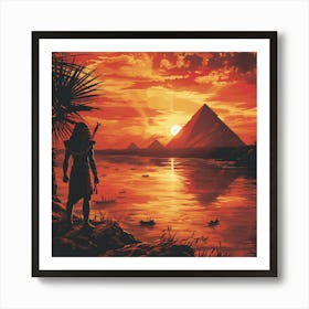 Egyptian Sunset Art Print