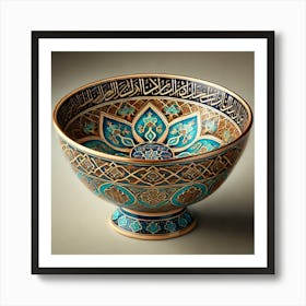 Beautiful Islamic Bowl Art Print