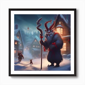 Christmas Demons Art Print