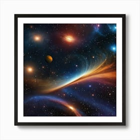 Space Galaxy Art Print