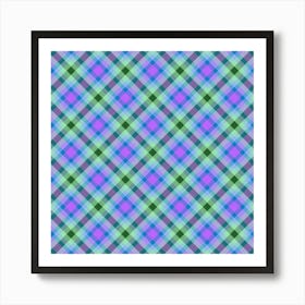 Plaid Fabric 76 Art Print