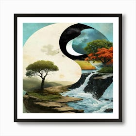 Yin Yang Art Print