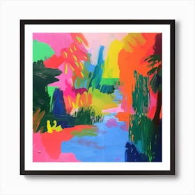 Colourful Gardens Lan Su Chinese Garden Usa 1 Art Print