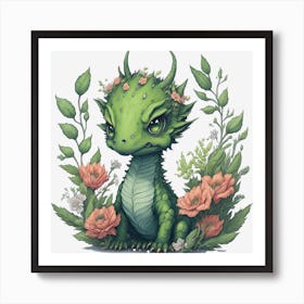 Green Dragon (1) Art Print