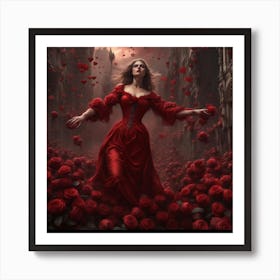 Red Rose Art Print