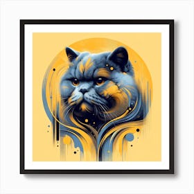 British Shorthair Cat 01 Art Print