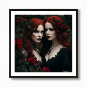 Gothic Girls 4 Art Print