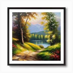 Road To The Lake Art Print