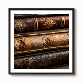 Old Books On A Table 4 Art Print