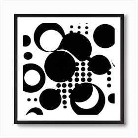 Abstract Dots Art Print