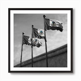 Flags Of Mexico 3 Art Print