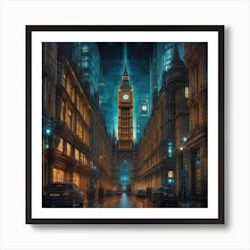 Big Ben At Night Art Print