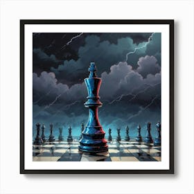 Chess King Art Print