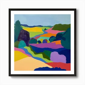 Colourful Gardens Dumbarton Oaks Usa Art Print