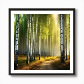 Birch Forest 31 Art Print