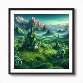 Fairytale Landscape Art Print