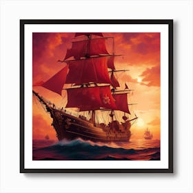 Dive Into The World Of Pirate Lore Art Print