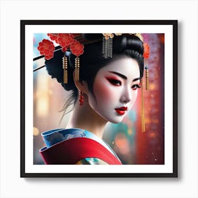 Geisha 161 Art Print