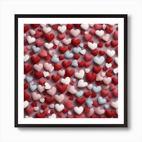 mini Hearts 1 Art Print