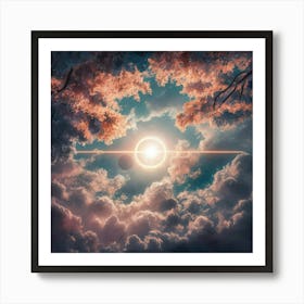 Sun In The Clouds 1 Art Print