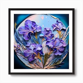 Irises 10 Art Print