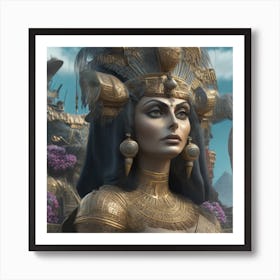 Leonardo Select Ancient Egyptian Style 3dhd Sophia Loren Actre 0 Art Print