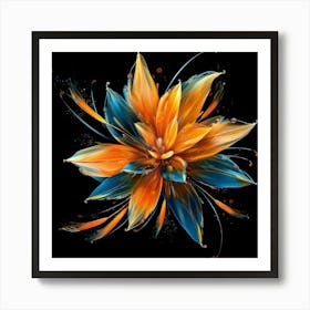 Abstract Flower 20 Art Print