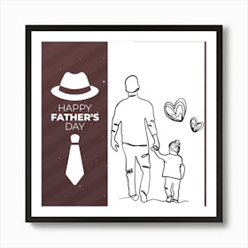 Father's Day-Happy Father’s Day 2 Art Print