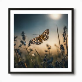 Butterfly In The Meadow Poster