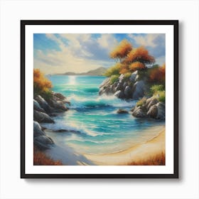 Rocky Beach Art Print