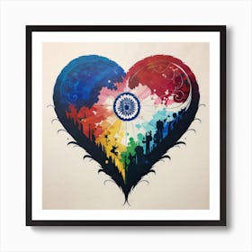 Heart Of India Art Print